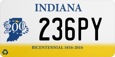 IN license plate 236PY