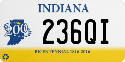 IN license plate 236QI