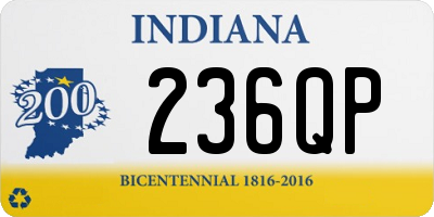 IN license plate 236QP