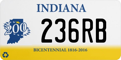 IN license plate 236RB