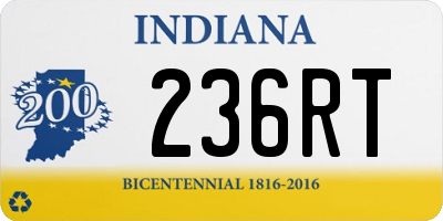 IN license plate 236RT