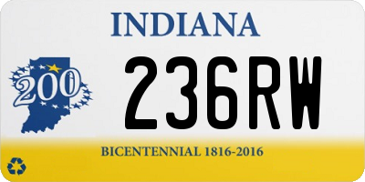 IN license plate 236RW