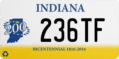 IN license plate 236TF