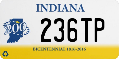 IN license plate 236TP