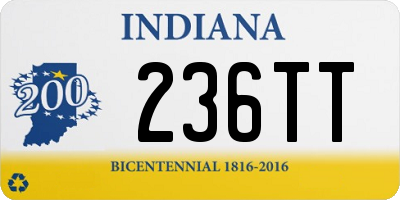 IN license plate 236TT