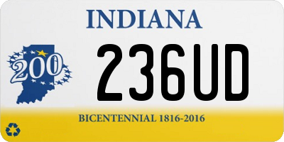 IN license plate 236UD