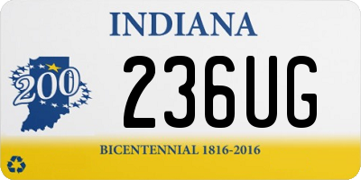 IN license plate 236UG