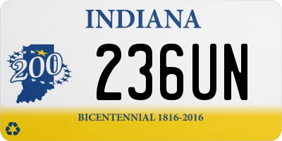 IN license plate 236UN