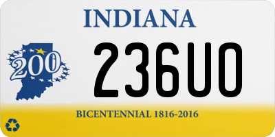 IN license plate 236UO