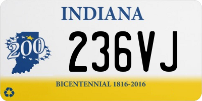 IN license plate 236VJ