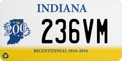 IN license plate 236VM