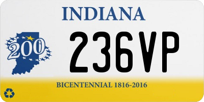 IN license plate 236VP