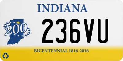 IN license plate 236VU