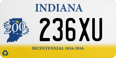 IN license plate 236XU