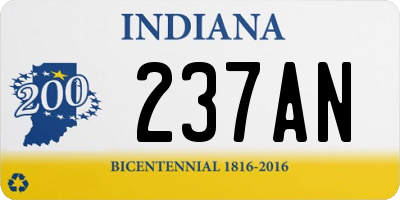 IN license plate 237AN