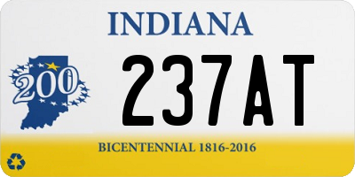 IN license plate 237AT