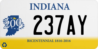 IN license plate 237AY