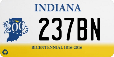 IN license plate 237BN