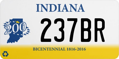 IN license plate 237BR