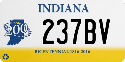 IN license plate 237BV