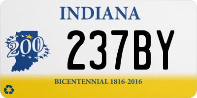 IN license plate 237BY