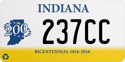 IN license plate 237CC