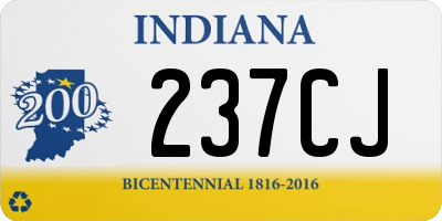 IN license plate 237CJ