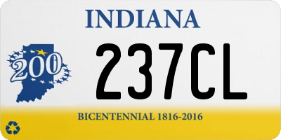 IN license plate 237CL