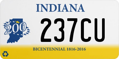 IN license plate 237CU