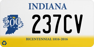 IN license plate 237CV