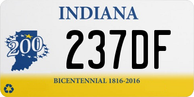 IN license plate 237DF