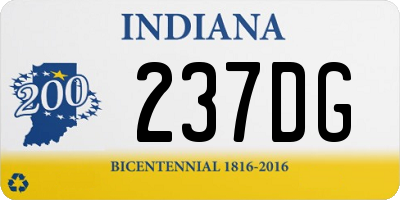 IN license plate 237DG