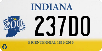 IN license plate 237DO