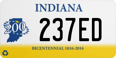 IN license plate 237ED