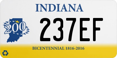 IN license plate 237EF