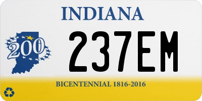 IN license plate 237EM