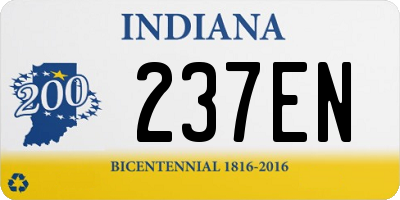 IN license plate 237EN