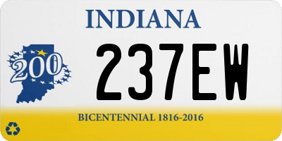 IN license plate 237EW