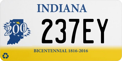 IN license plate 237EY