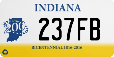 IN license plate 237FB