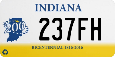 IN license plate 237FH