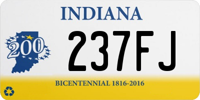 IN license plate 237FJ