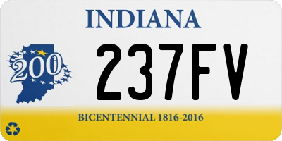 IN license plate 237FV