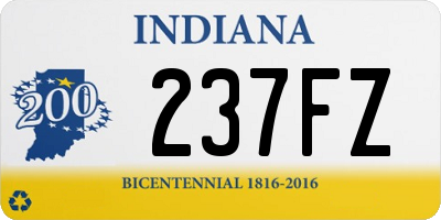 IN license plate 237FZ