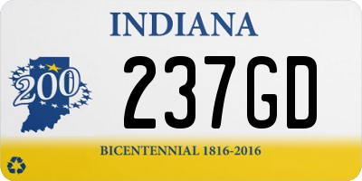 IN license plate 237GD