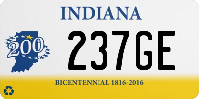 IN license plate 237GE