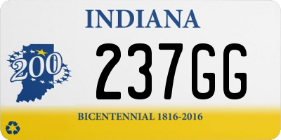 IN license plate 237GG