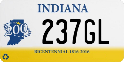 IN license plate 237GL