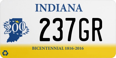 IN license plate 237GR