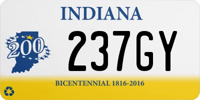 IN license plate 237GY